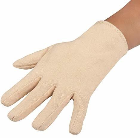 pralav Washable 100% Pure Cotton Hand Gloves for Multi-Purpose | Free Size | Skin color Diving Gloves-picture-18