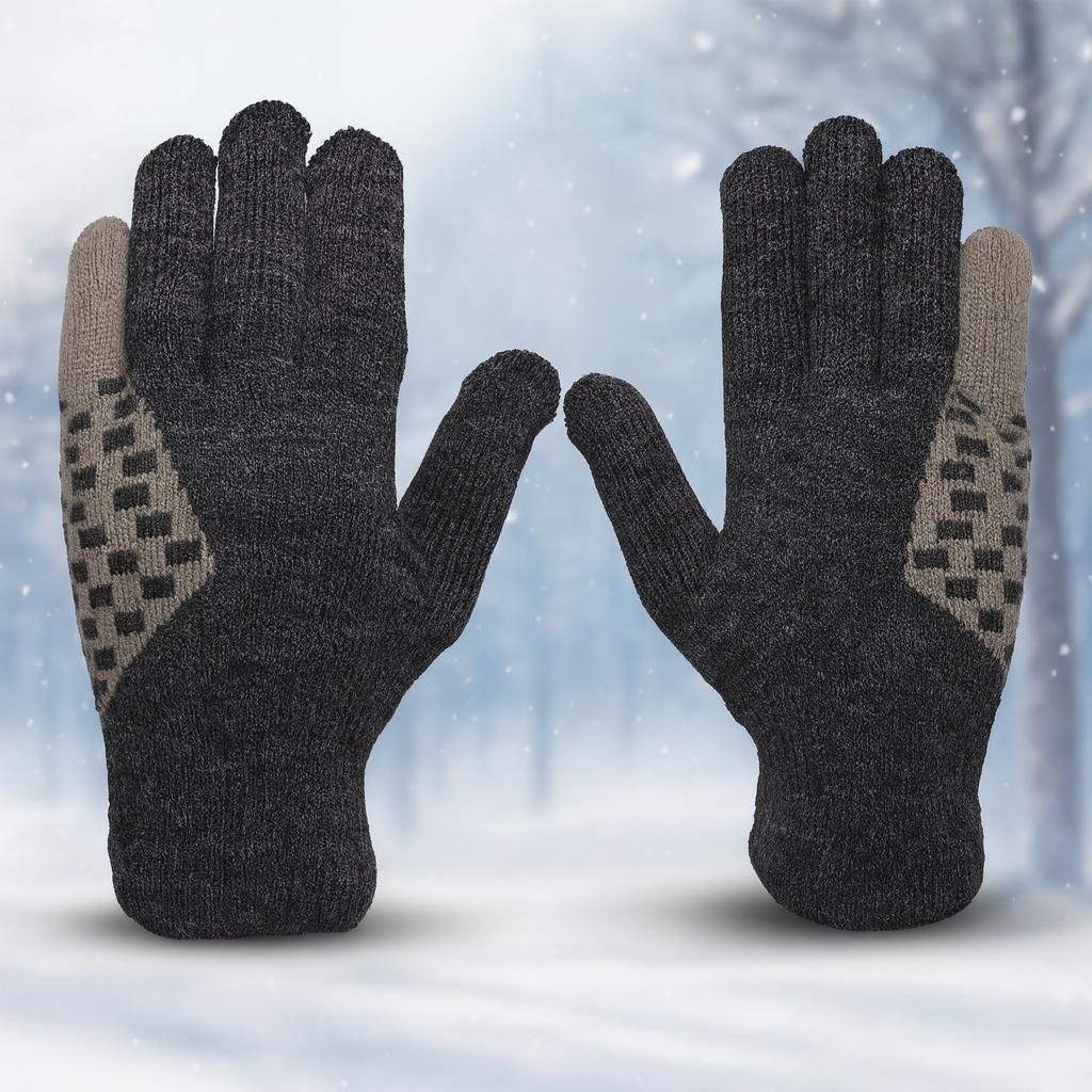 loom legacy Solid, Self Design Winter Men Gloves-picture-30