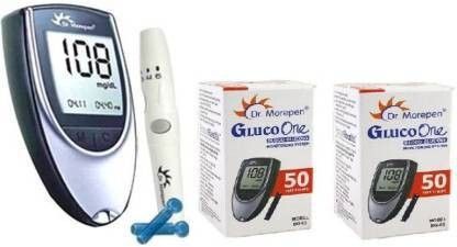 dr. morepen BG-03 Glucometer And 100 strips Glucometer (Black, Grey) Glucometer-picture-45