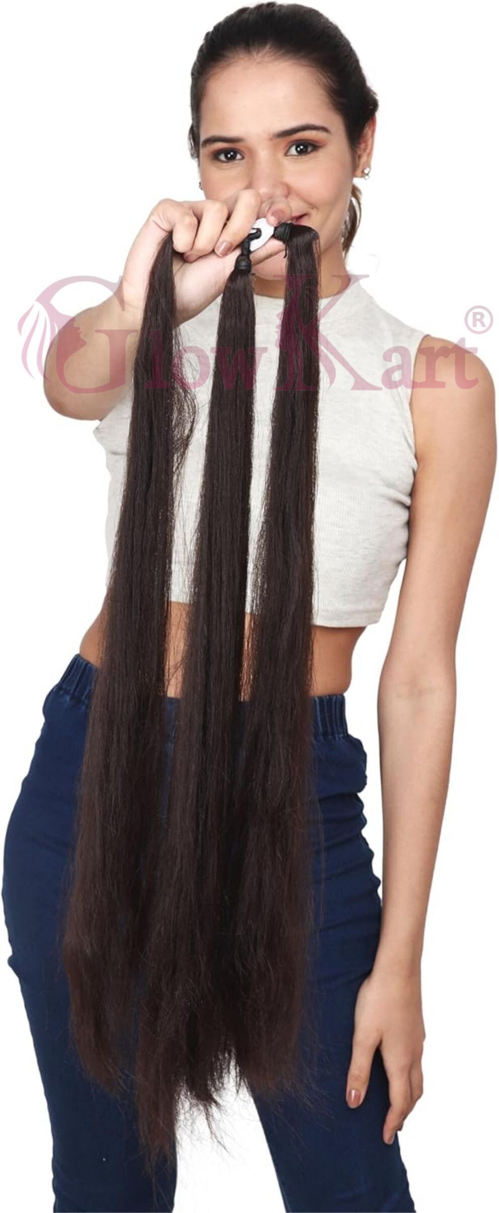 Heat Resistant Brown Plait – हीट रेसिस्टेंट ब्राउन हेयर चोटी Hair Extension-image-48