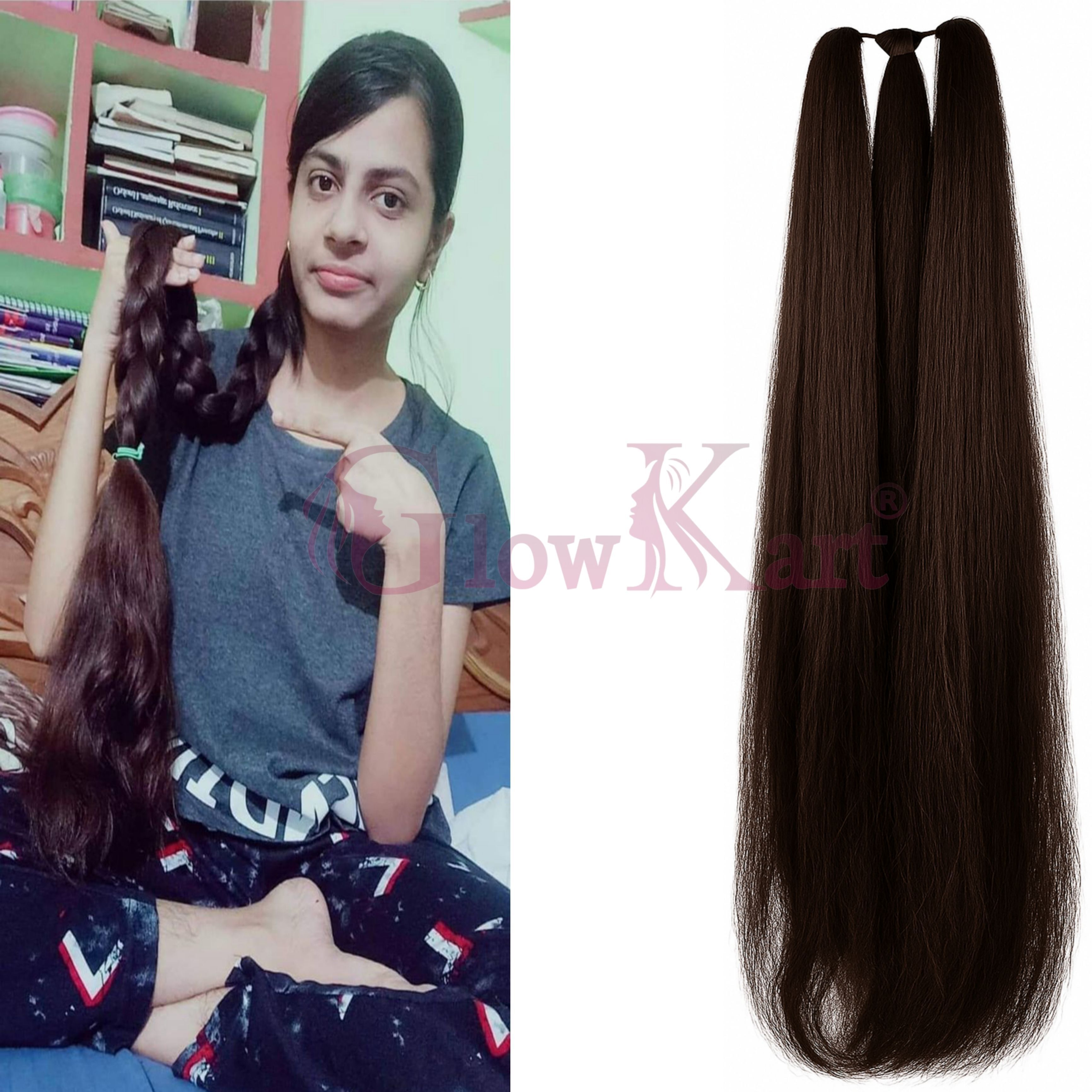 New Styleish Womens Brown Choti extensions Hair Extension-image-11