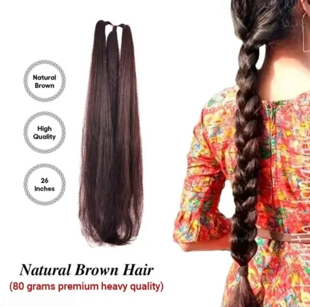 Party Wear Synthetic Brown Choti – पार्टी वियर सिंथेटिक ब्राउन चोटी Hair Extension-image-31