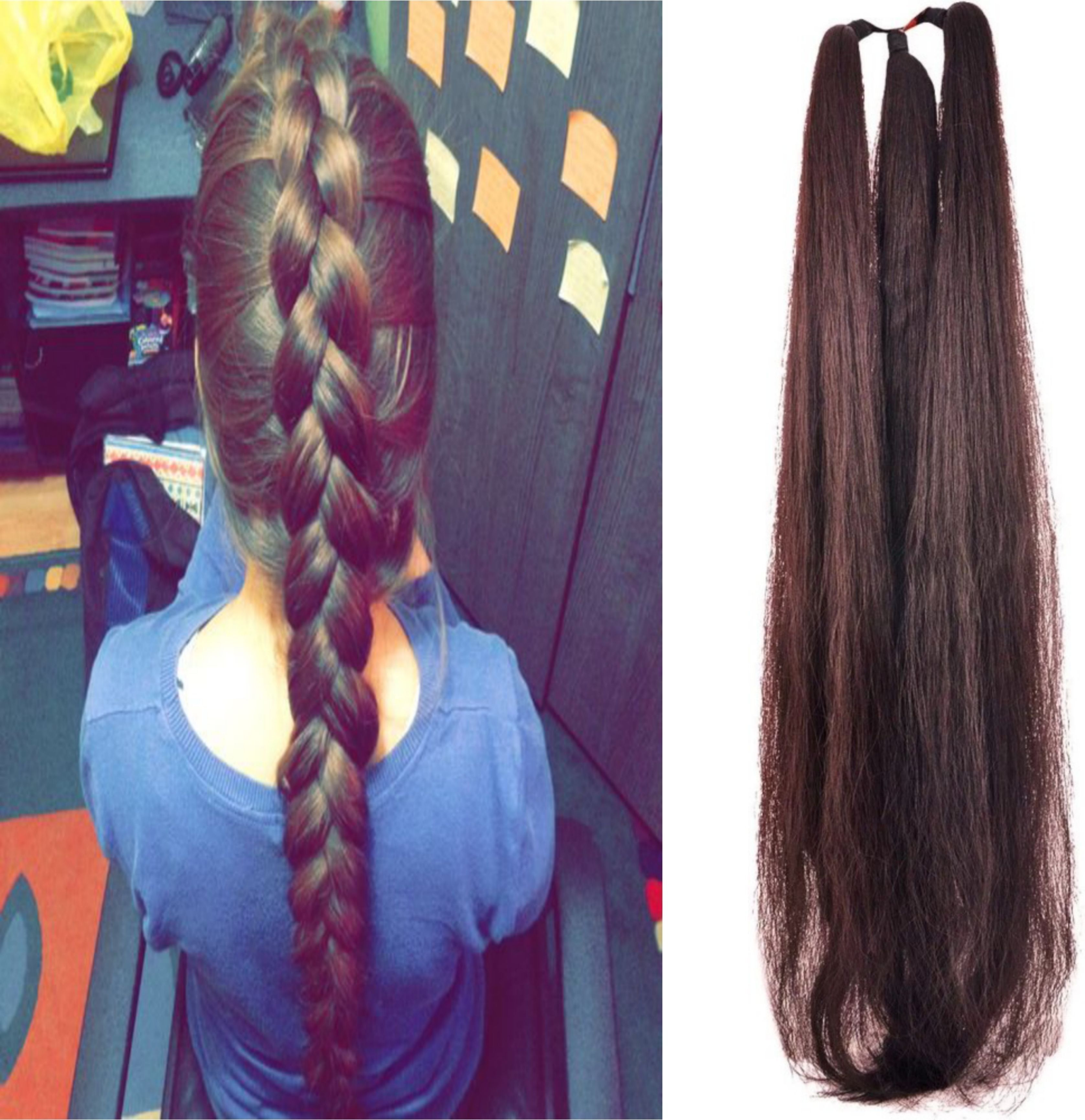 ( India Fashion kart ) New Women Brown Choti extensions Pack of 1 Hair Extension-image-37