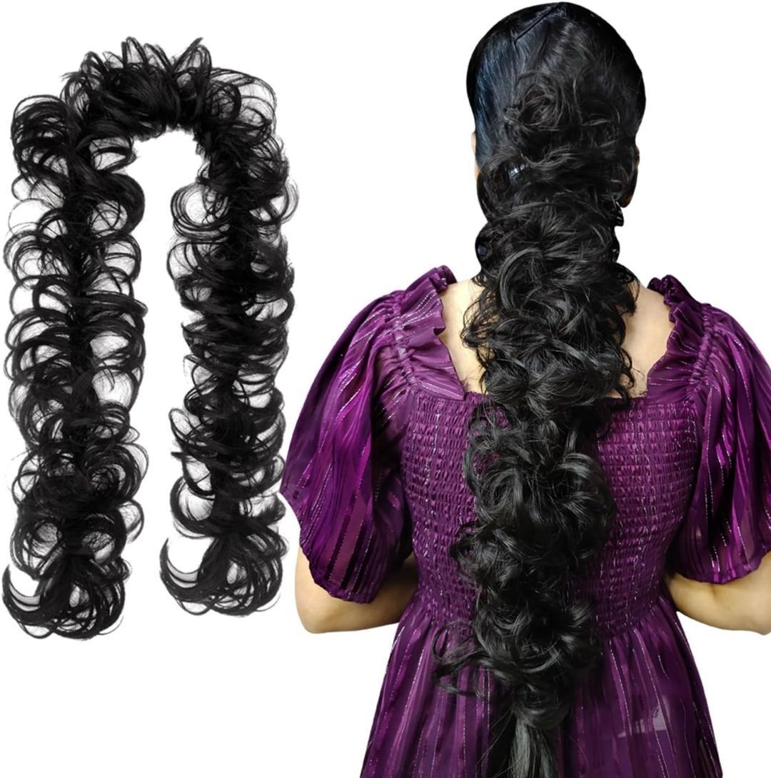 Frill Extention for Women and Girls or Bridals Hair Extension-image-42