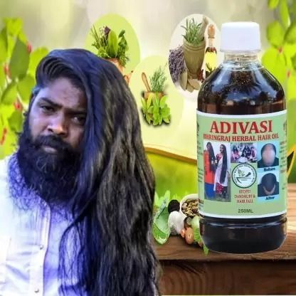 adivasi BHRINGRAJ HAIR OIL FOR UNISEX HAIR OIL(200ML) Hair Oil-picture-3