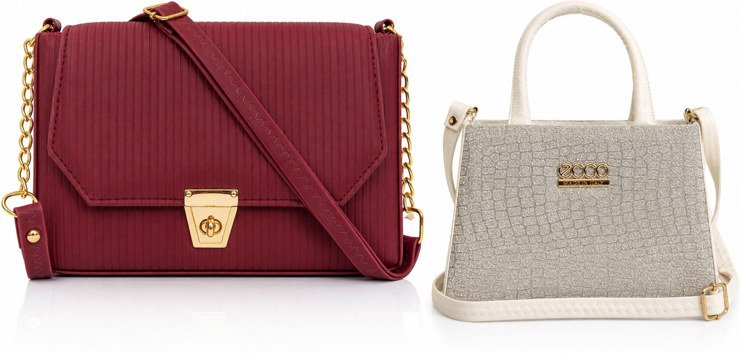 srq vog Women White, Maroon Messenger Bag-picture-10