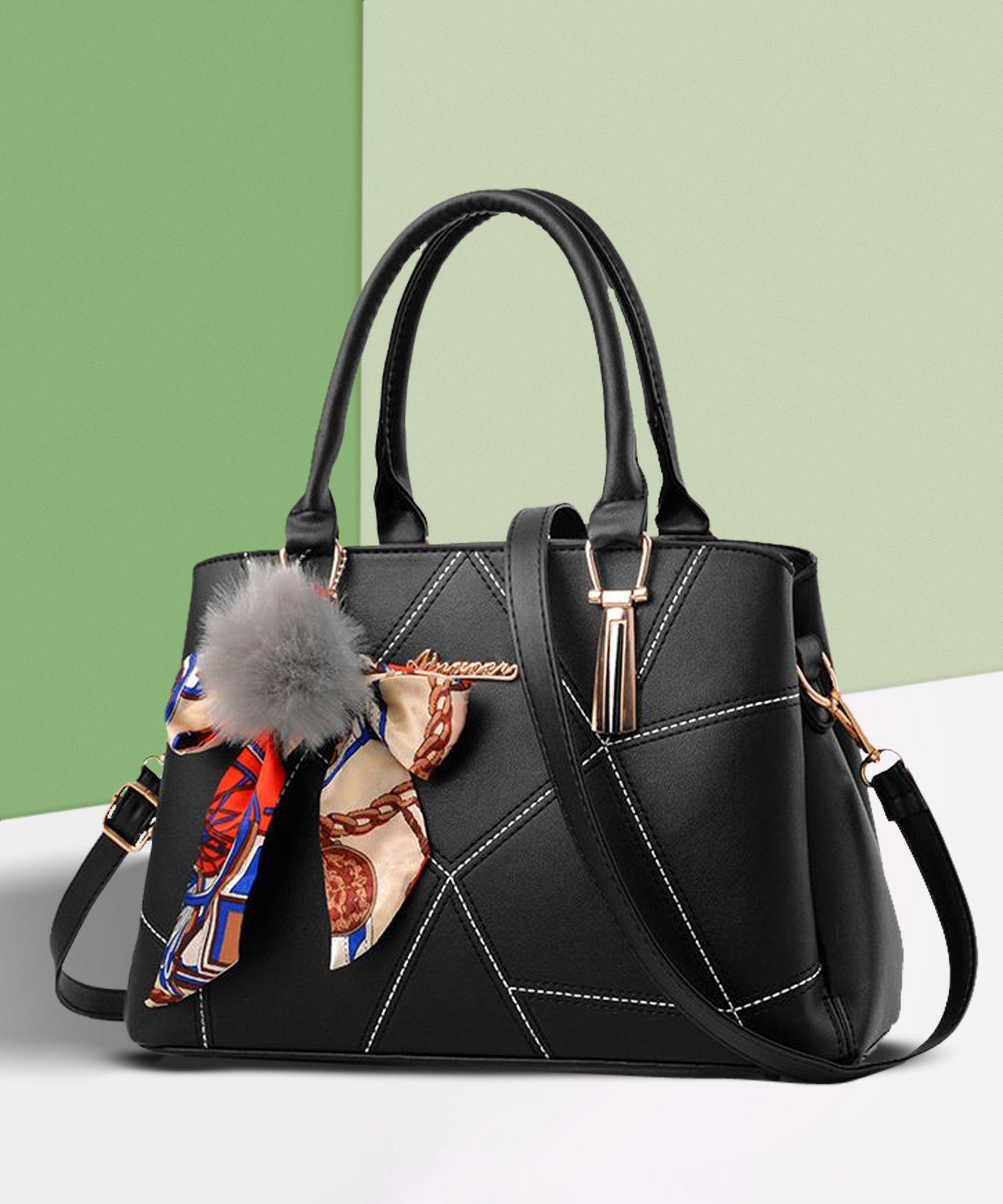 Women Black Hand-held Bag