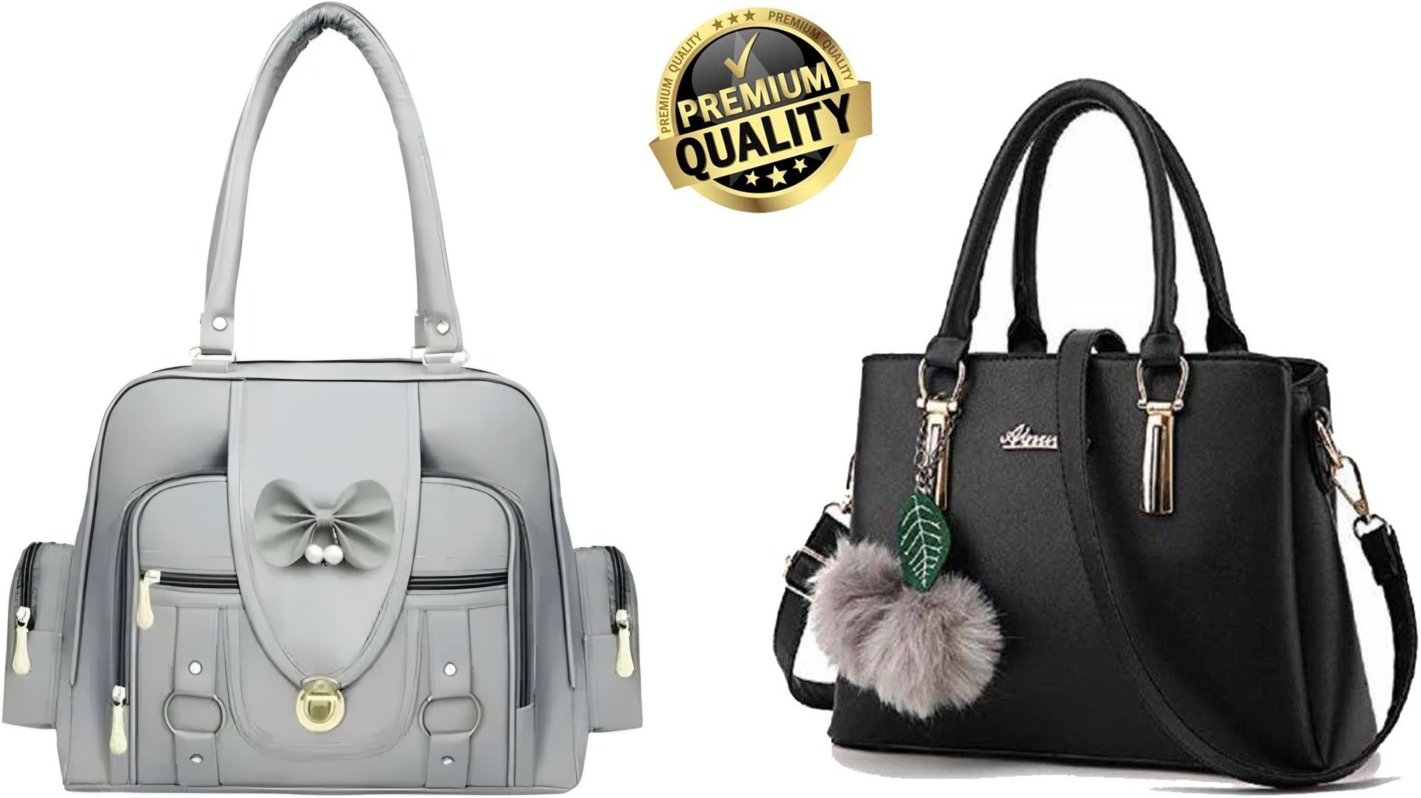 kgn fashion Women Grey, Black Messenger Bag-picture-49