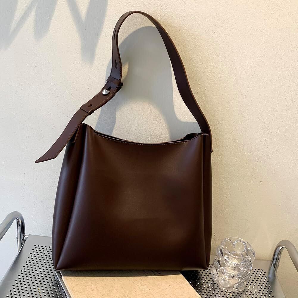 aesthetic Women Brown Shoulder Bag-picture-4