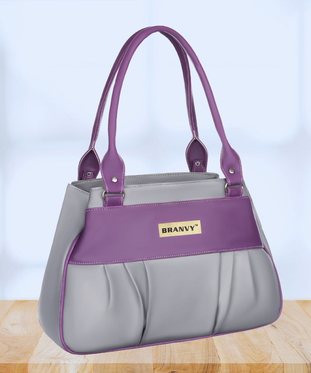 Women Grey, Purple Shoulder Bag-image-38