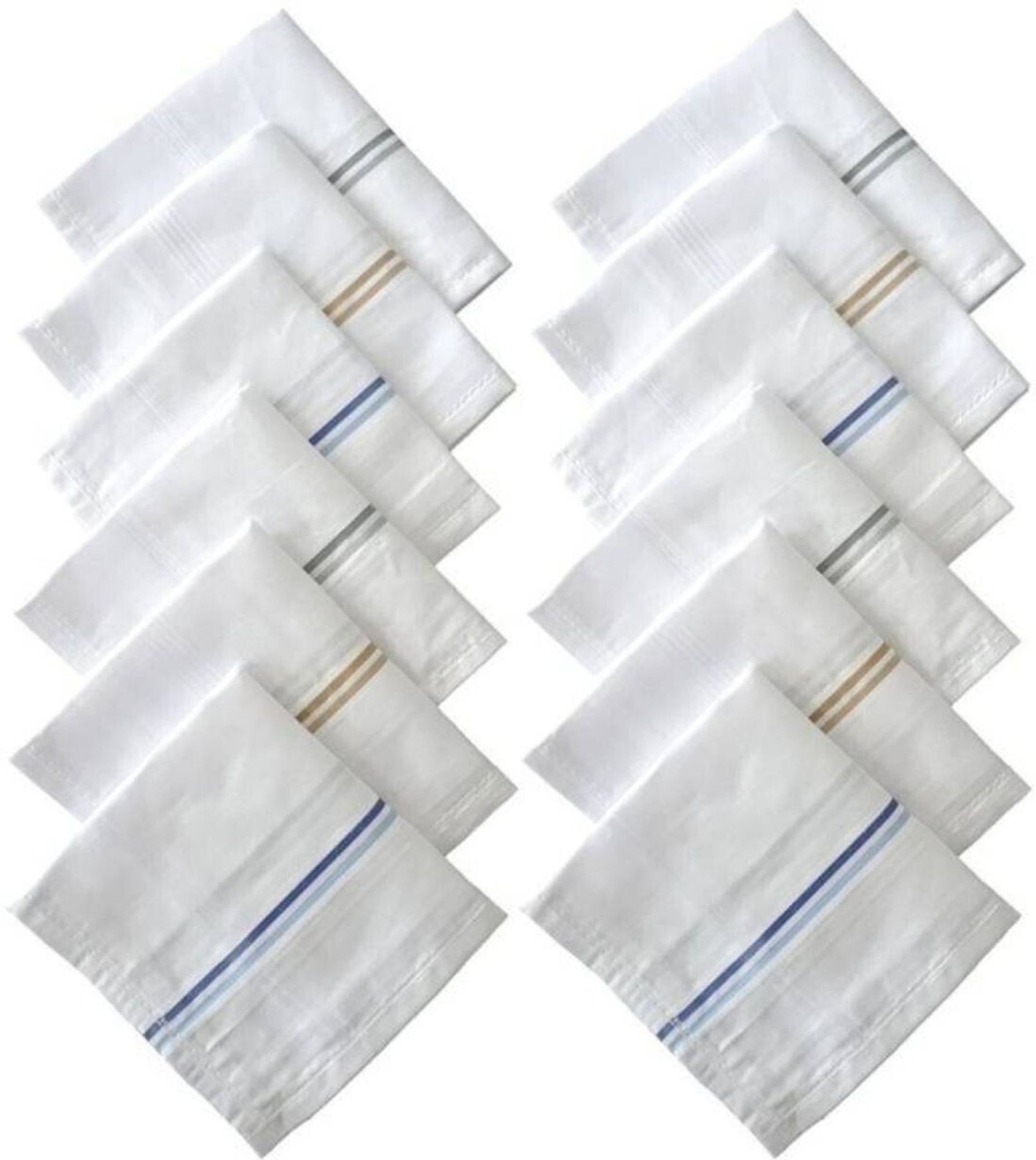 UQCKON Premium Cotton Handkerchief – Soft, Absorbent & Durable, Ultra Soft, Durable ["White"] Handkerchief-picture-14