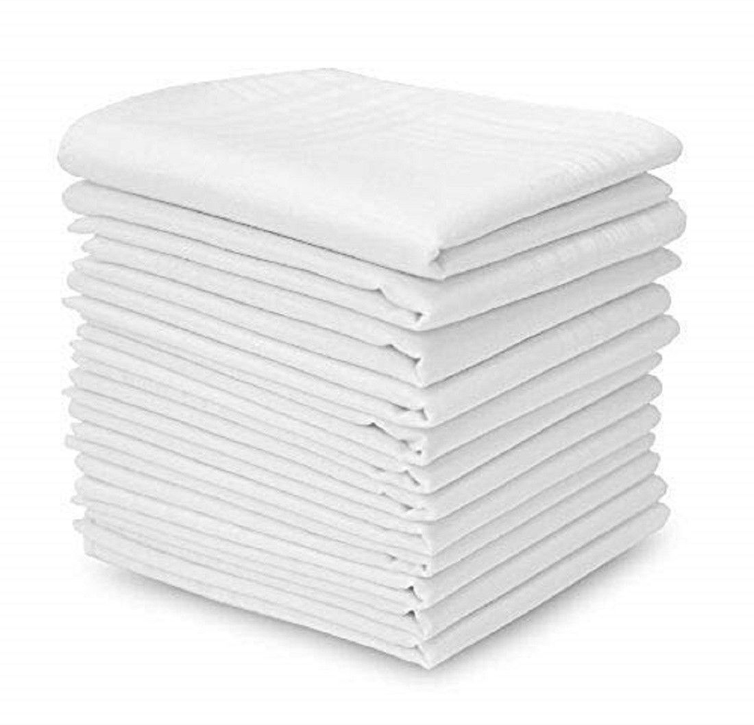 UQCKON Premium Exquisite Pure Handkerchief hanky set for men, rumal set hankies mens ["White"] Handkerchief-image-43