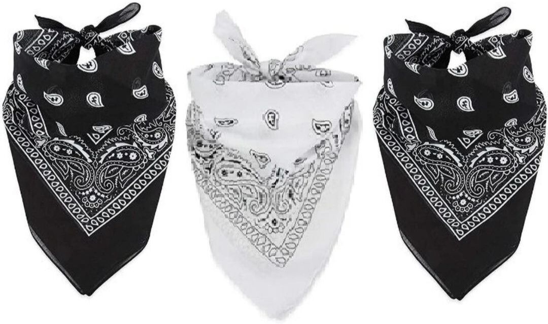 CoreSoft 2 BLACK 1 WHITE- Unisex Handkerchief For All Ages ["Black","White"] Handkerchief-image-35