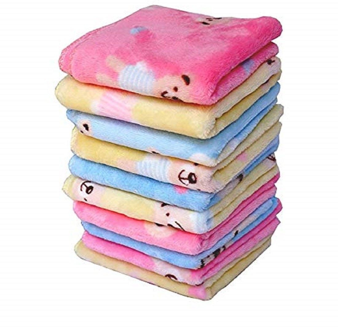 UQCKON Teady Bear Print Kid's Hankey Handkerchief Women Soft Cotton Hankies ["Multicolor"] Handkerchief-image-38
