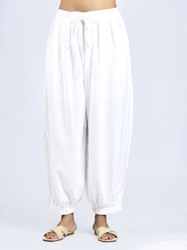 Solid Rayon Women Harem Pants