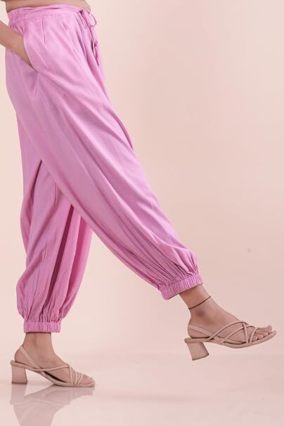 y x s Solid Rayon Women Harem Pants-picture-27