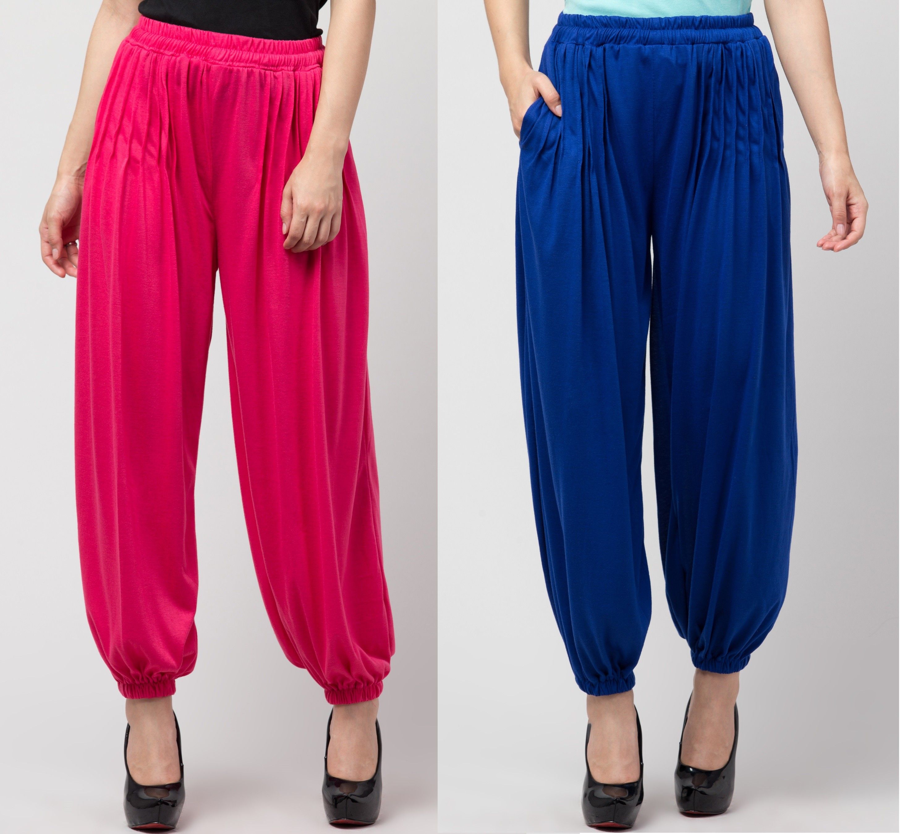 nnifa Solid Viscose Women Harem Pants-picture-10