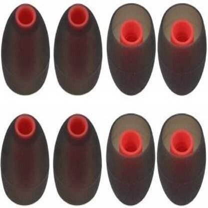 BBS PRO Red 8 pcs Earbuds Rubber earphone tips In The Ear Headphone Cushion-image-30