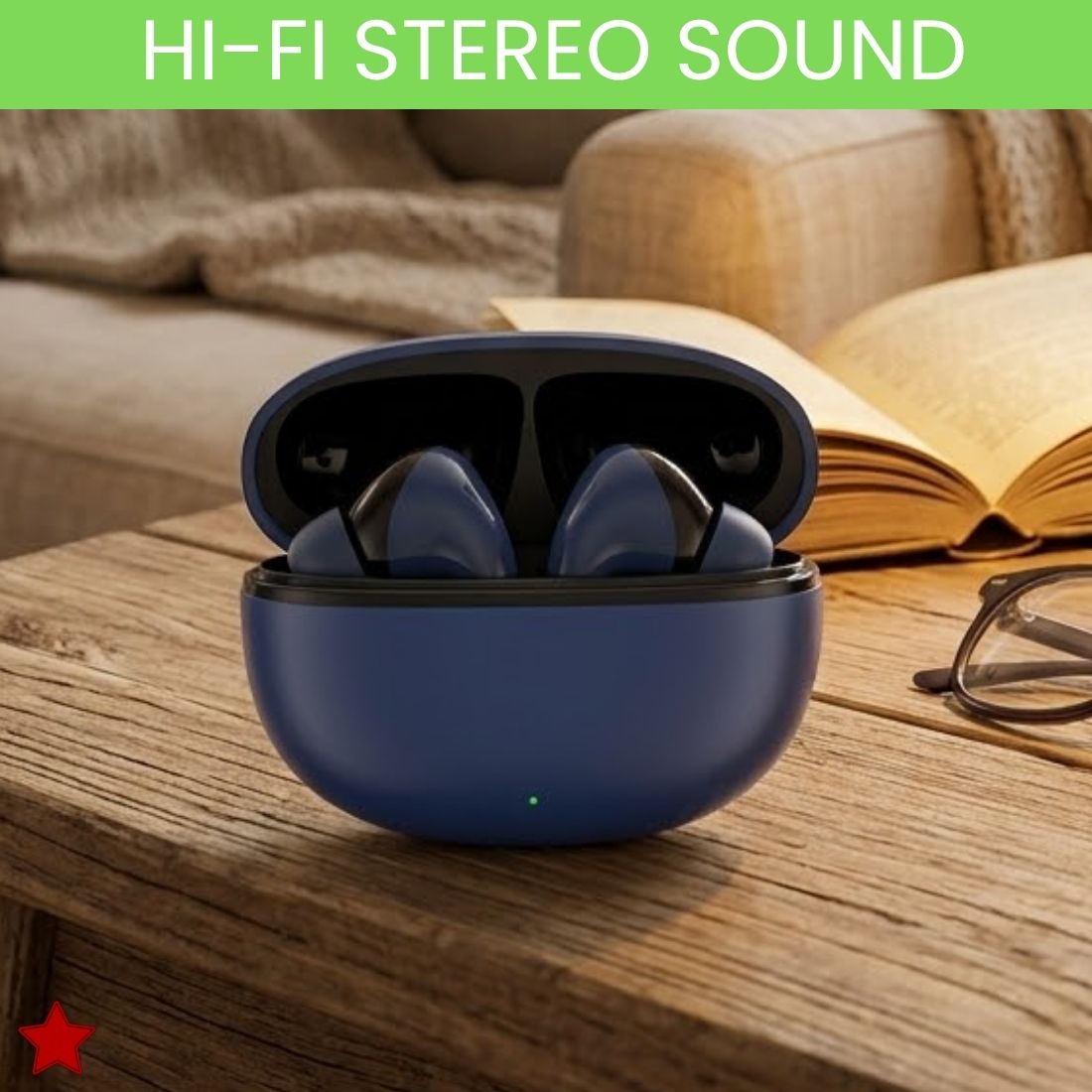 clairbell TWS Wireless Bluetooth in-Ear Earbuds with Charging Case, HD Stereo SoundZV464 Bluetooth Headset-picture-22