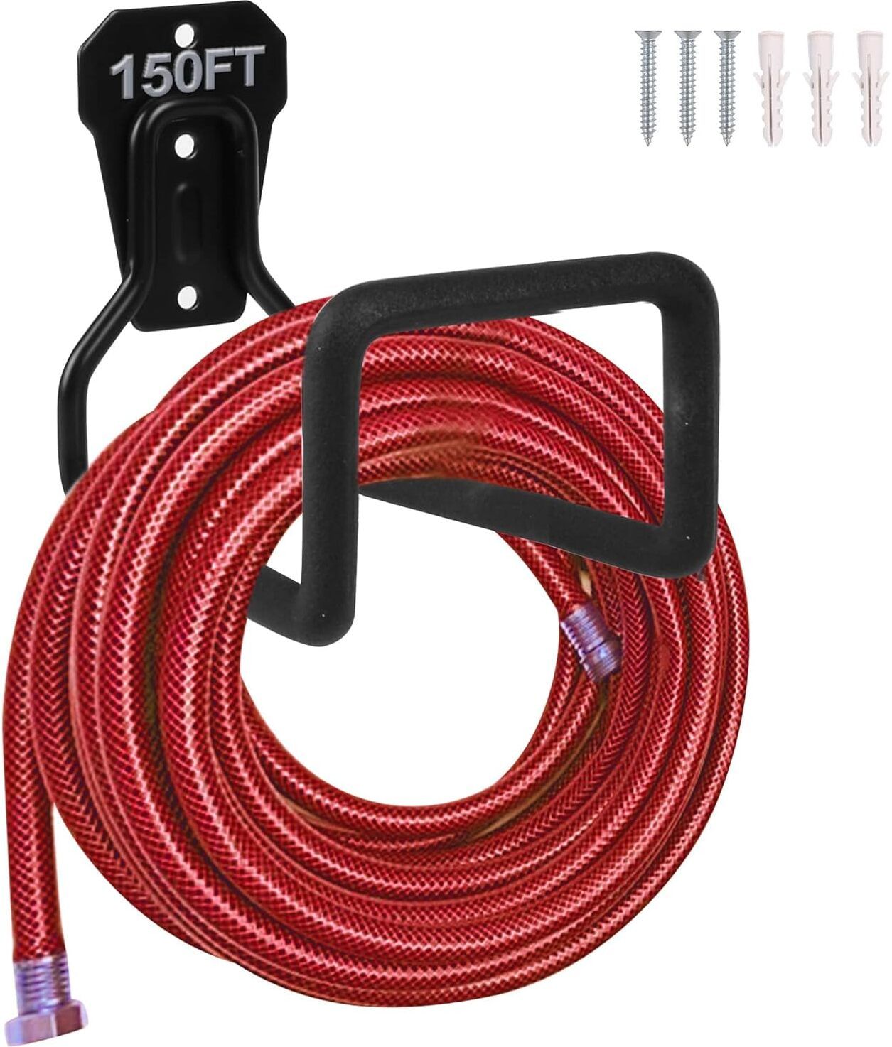 kepzell Metal Garden Hose Pipe Holder - Heavy Duty Hose Hanger Wall Mounted hook Hook 1-picture-14
