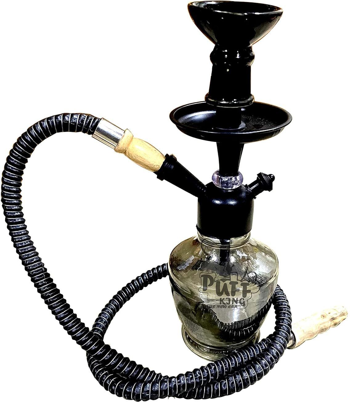 puff king Hookah Pot Set Designer Glass Sheesha Hookah for Flavour 12 inch Glass Hookah-picture-14