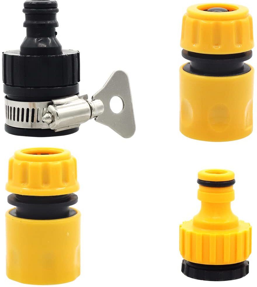 4Pcs Universal Tap Connector Pipe Connector for Tap Quick Connectors Hose Connector-image-6