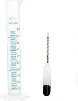 myqualitysure Lactometer For Testing Milk Purity at Home with 100ML Cylinder Hydrometer image 1
