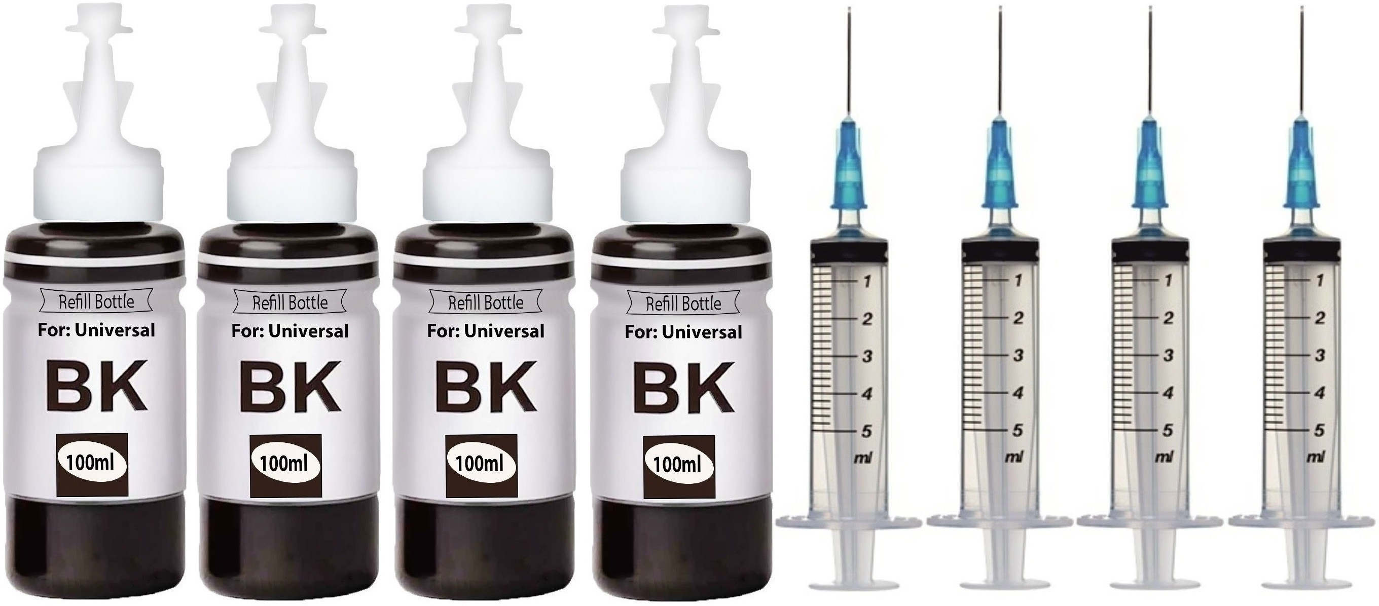 NNPRO Refill ink Kit HP E4570 Multi-function WiFi Color With Can PG745,CL746,PG810 Black Ink Bottle image 1