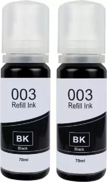 ROLAC ENTERPRISE Ink Refill for Epsn 001 , 003 , L3200 , L3210 , L3211 , L3215,L3216,L3250,L3252 Black Ink Bottle