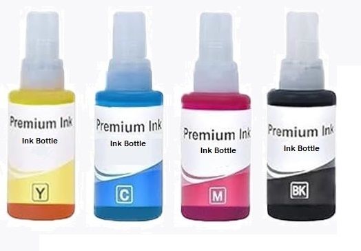 canoff t664 refill ink bottle set compatible for tank l1300,l310,l361,l380,l405,l565 black + tri color combo pack ink bottle