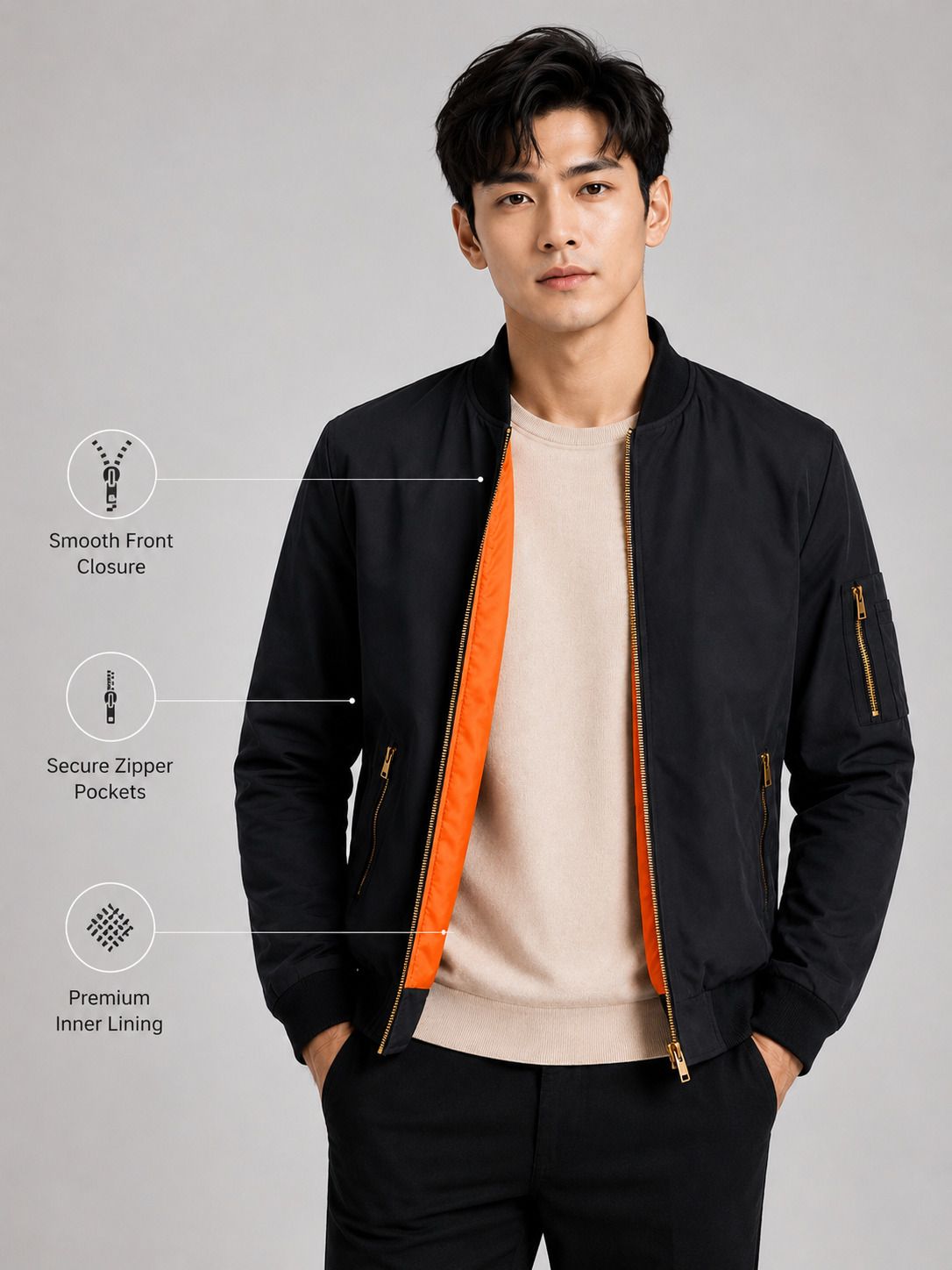 caraba Men Solid Winter Coat-picture-25