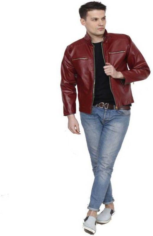 lapataclub fabs Men Solid Leather Jacket-picture-18