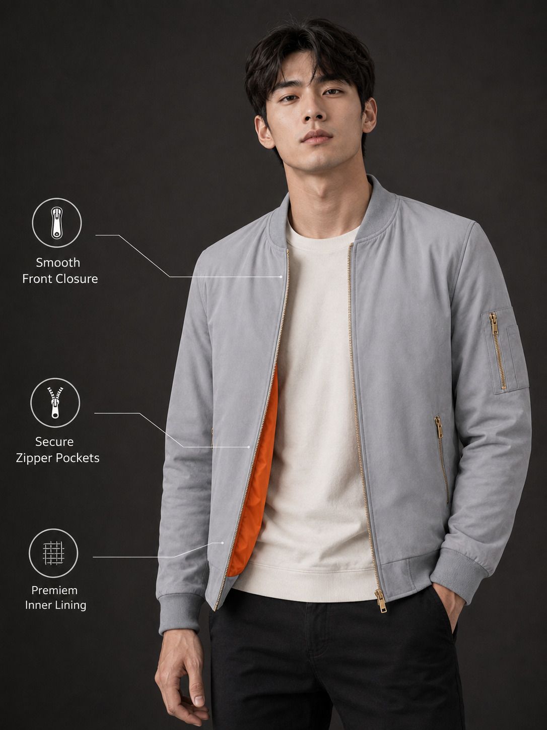 caraba Men Solid Winter Coat-picture-29