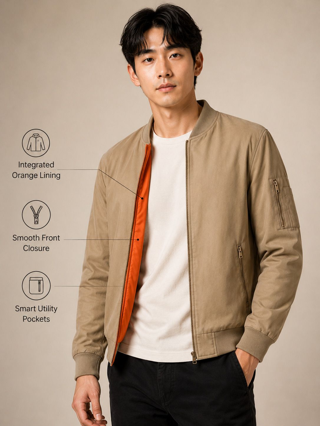 caraba Men Solid Biker/Riding Jacket-picture-12