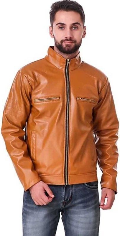 lapataclub fabs Men Solid Leather Jacket-picture-14