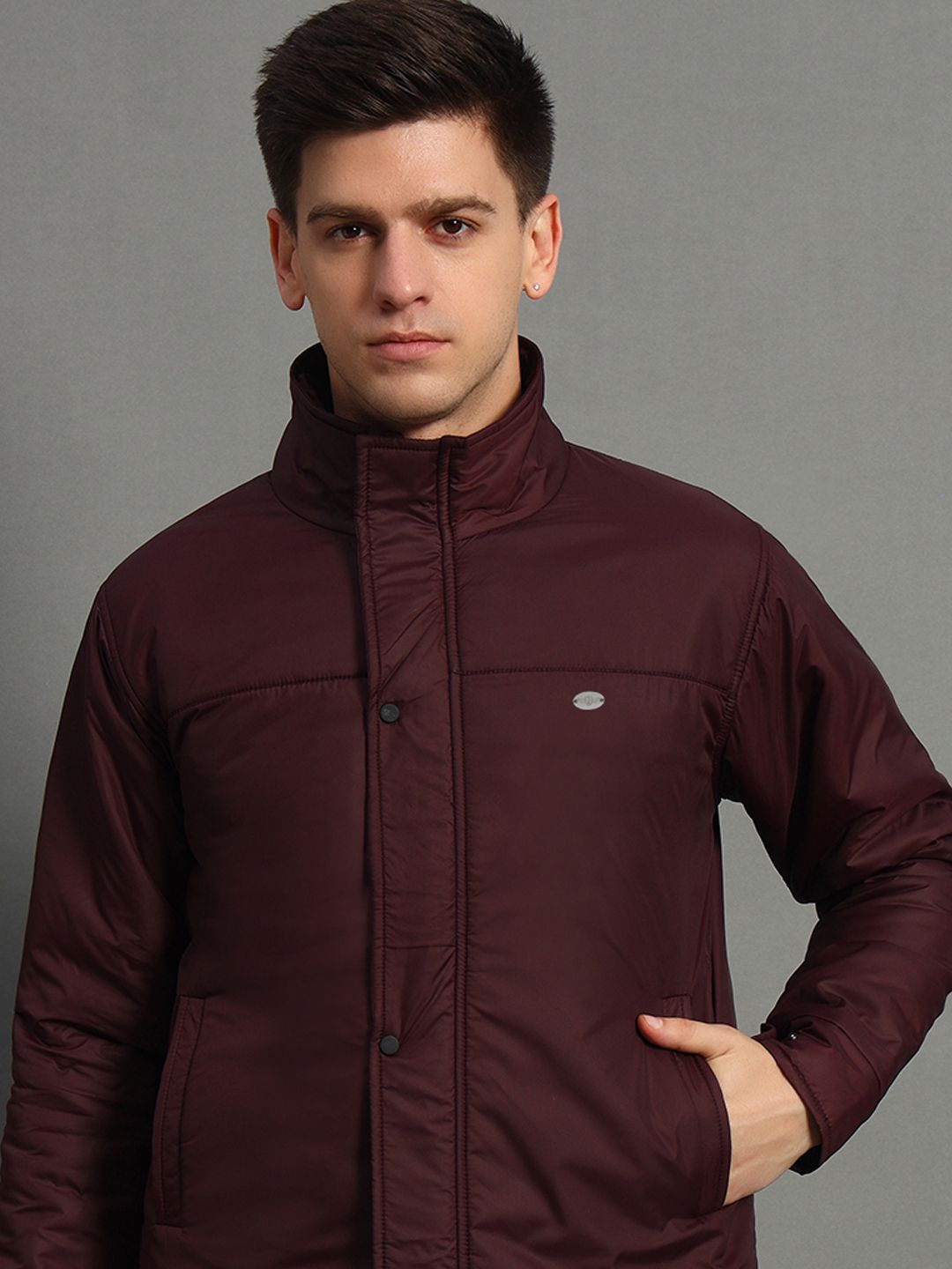 get golf Men Solid Bomber Jacket-picture-13