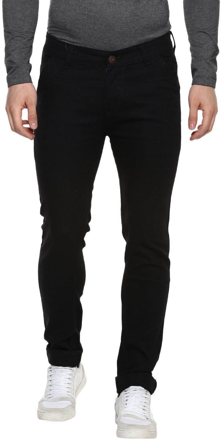 denim rush Men Regular Mid Rise Black Jeans-picture-25