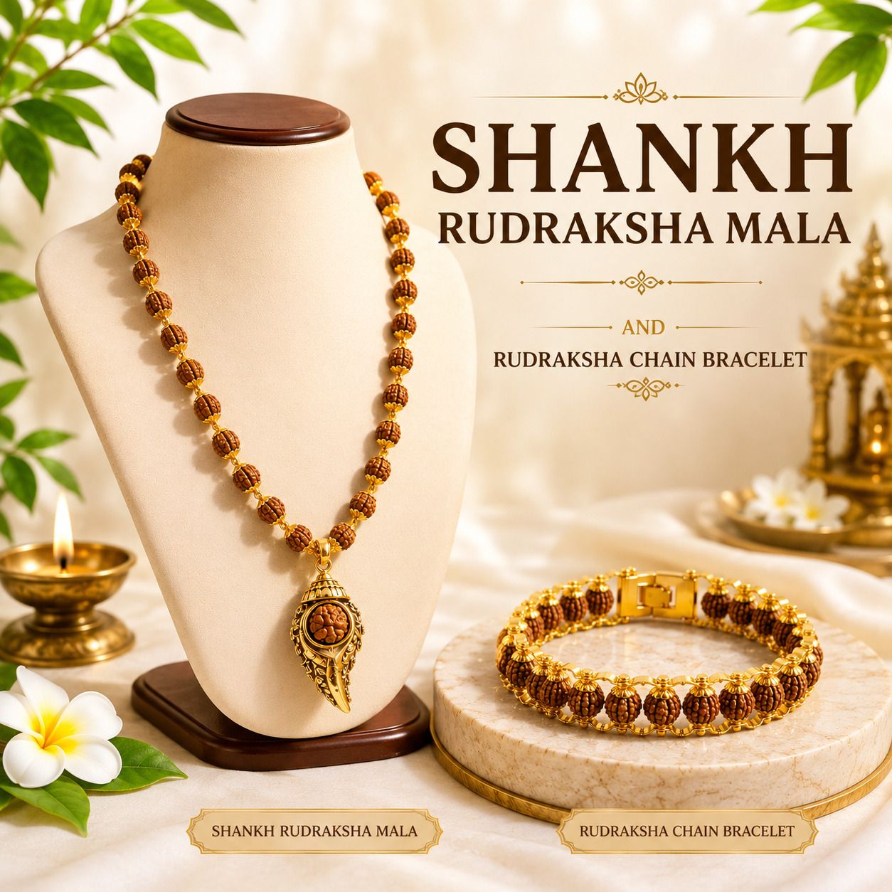 vritti Wood Gold-plated Brown Jewel Set-picture-9