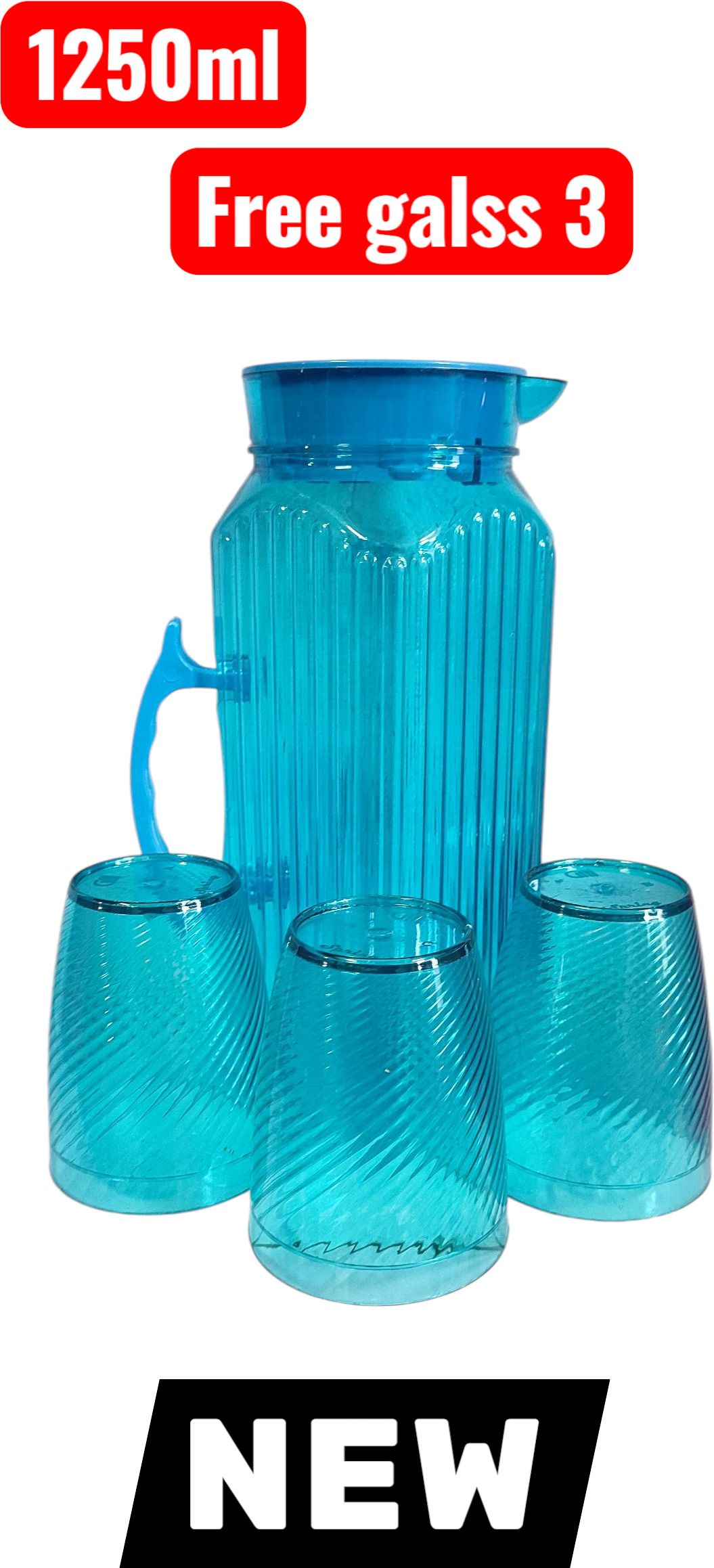 bluenin Jug Glass Set Jug Glass Set-image-33