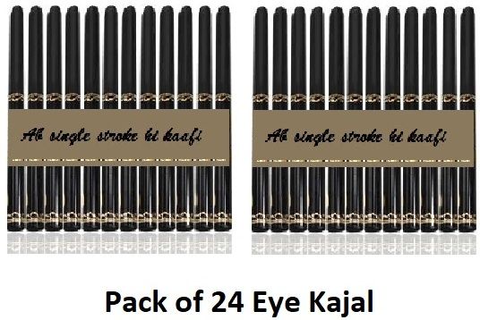 Eye Care Kajal With Sketch Pen Eye Liner, Set Of 24 ,Matte Finish Waterproof-image-7