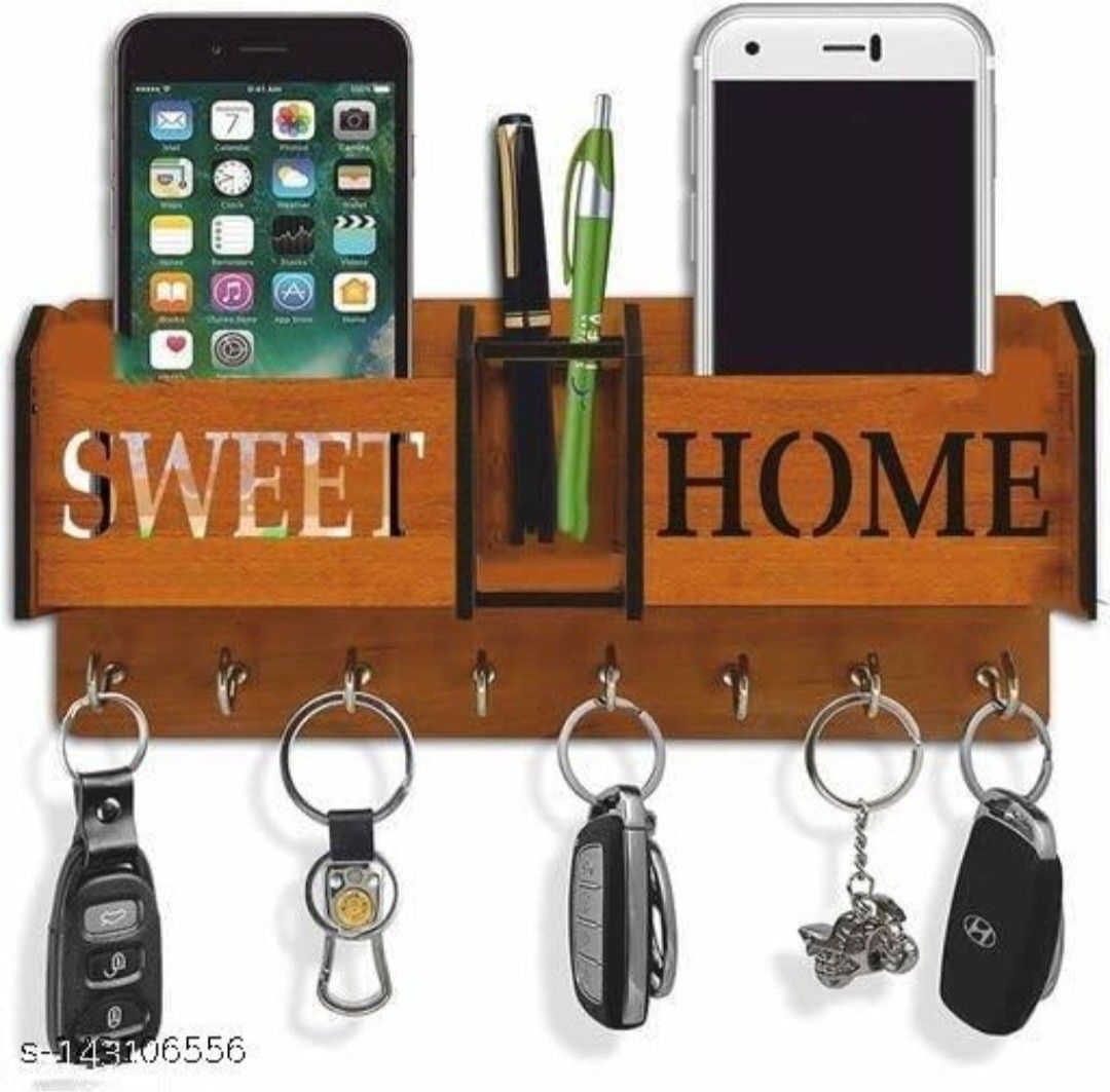 Sweet Home High Quality MDF Key Holder For Home/office Wood Key Holder-image-6