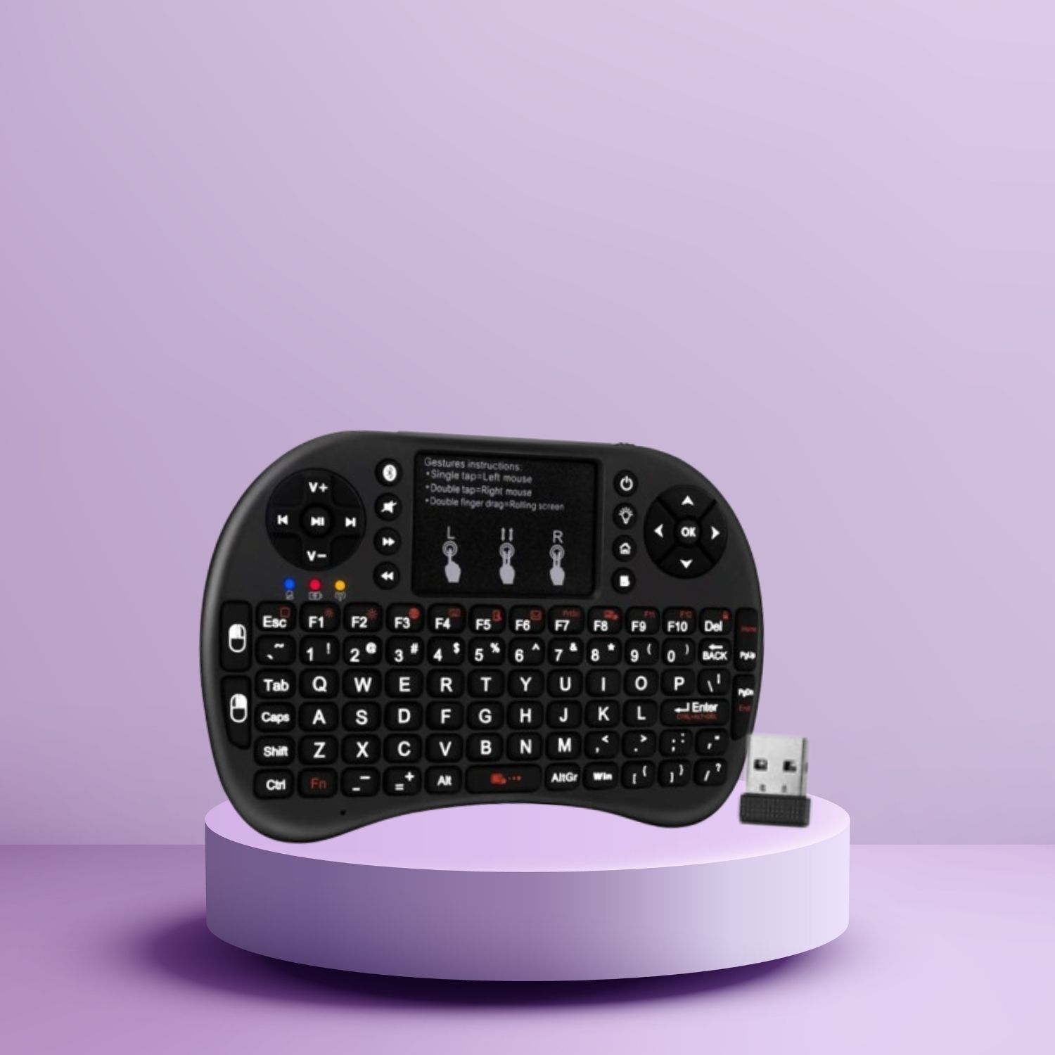 Clairbell Bluetooth (Wireless Keyboard) USB Rechargeable Keyboard With Pocket Size H148 Wireless Thumb-size Multi-device Keyboard Compatible with Tablet-picture-10