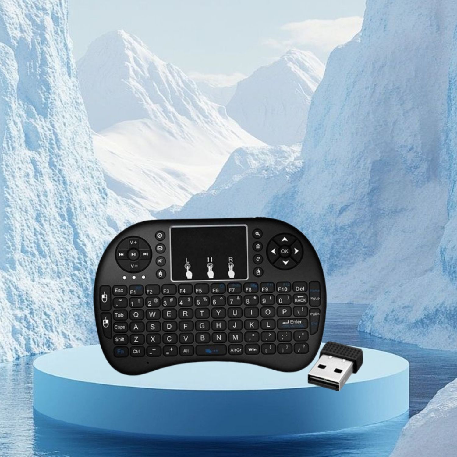 Clairbell Bluetooth (Wireless Keyboard) USB Rechargeable Keyboard With Pocket Size I269 Wireless Thumb-size Multi-device Keyboard Compatible with Tablet-image-9