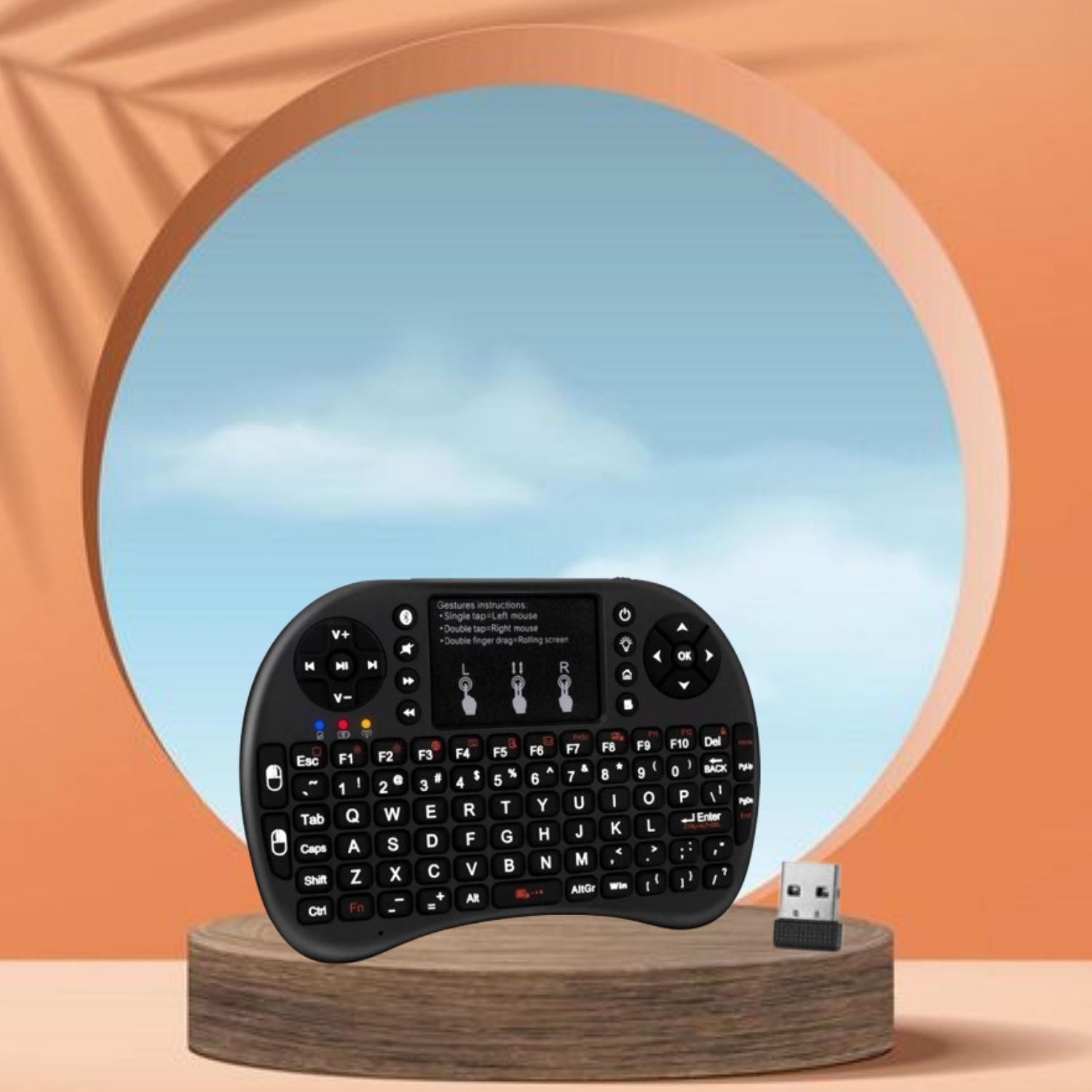 SACRO Bluetooth (Wireless Keyboard) USB Rechargeable Keyboard With Pocket Size E152 Wireless Thumb-size Multi-device Keyboard Compatible with Laptop-picture-40