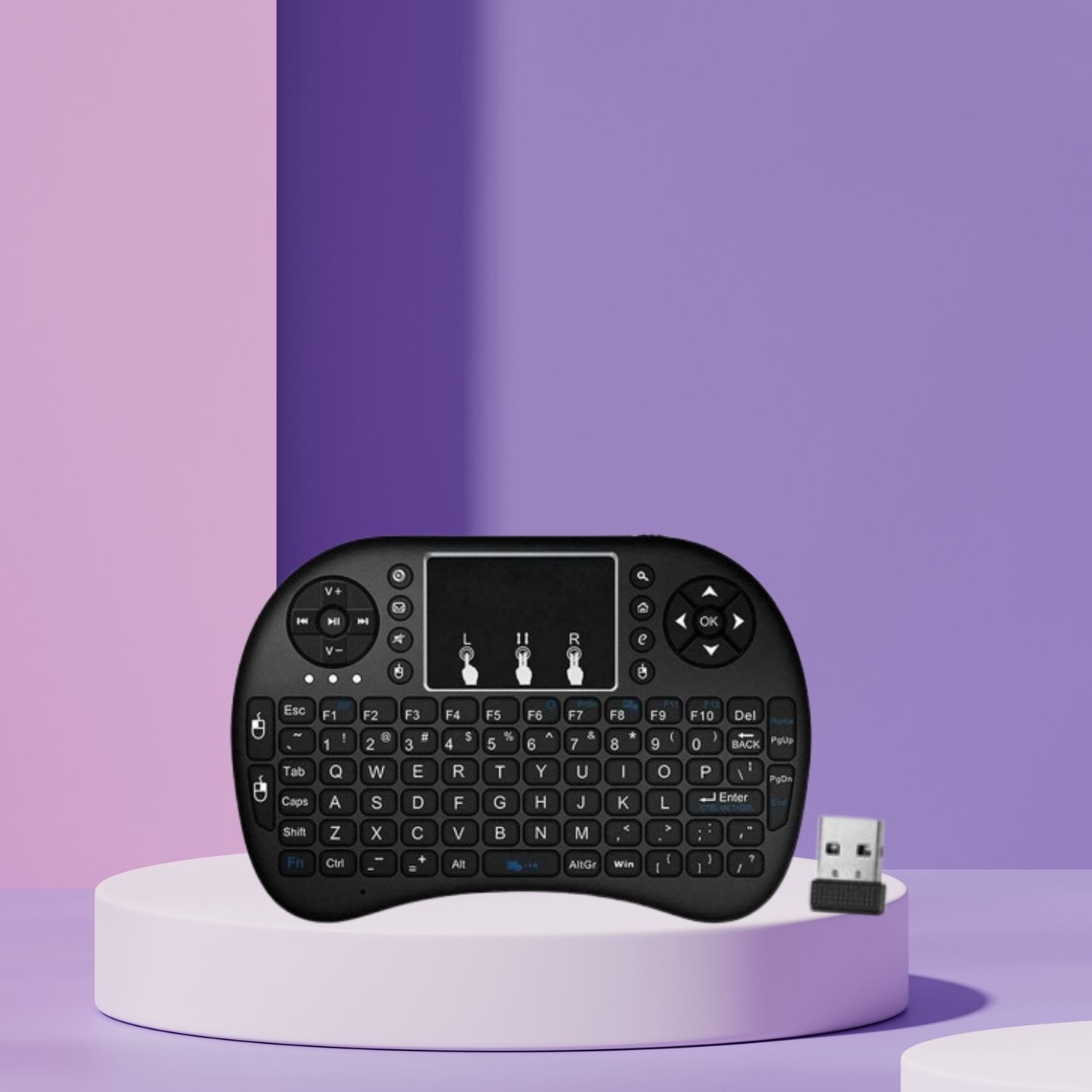 SACRO Bluetooth (Wireless Keyboard) USB Rechargeable Keyboard With Pocket Size E42 Wireless Thumb-size Multi-device Keyboard Compatible with Laptop-image-7