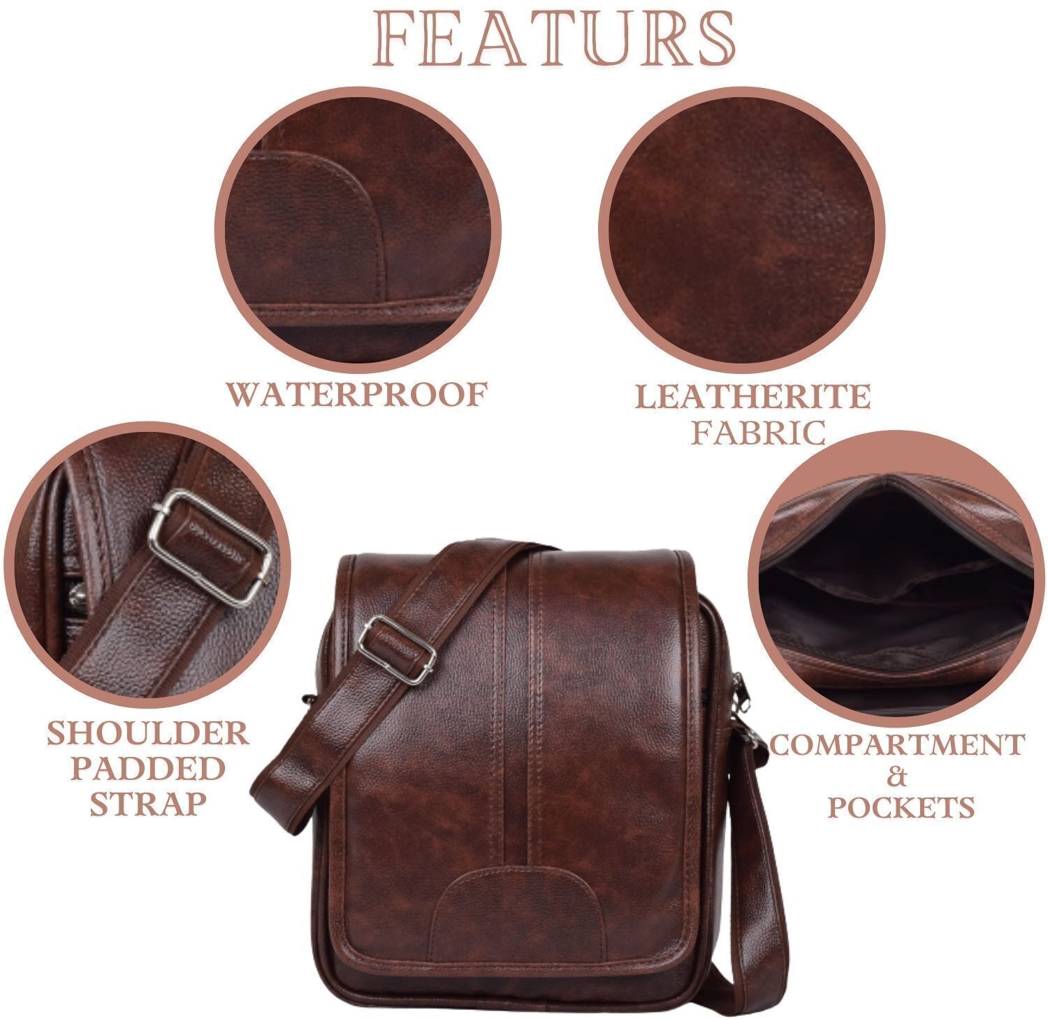 Passport Bag For men & Women One Side Bag Leather Bag Travel Bag Camping Kit