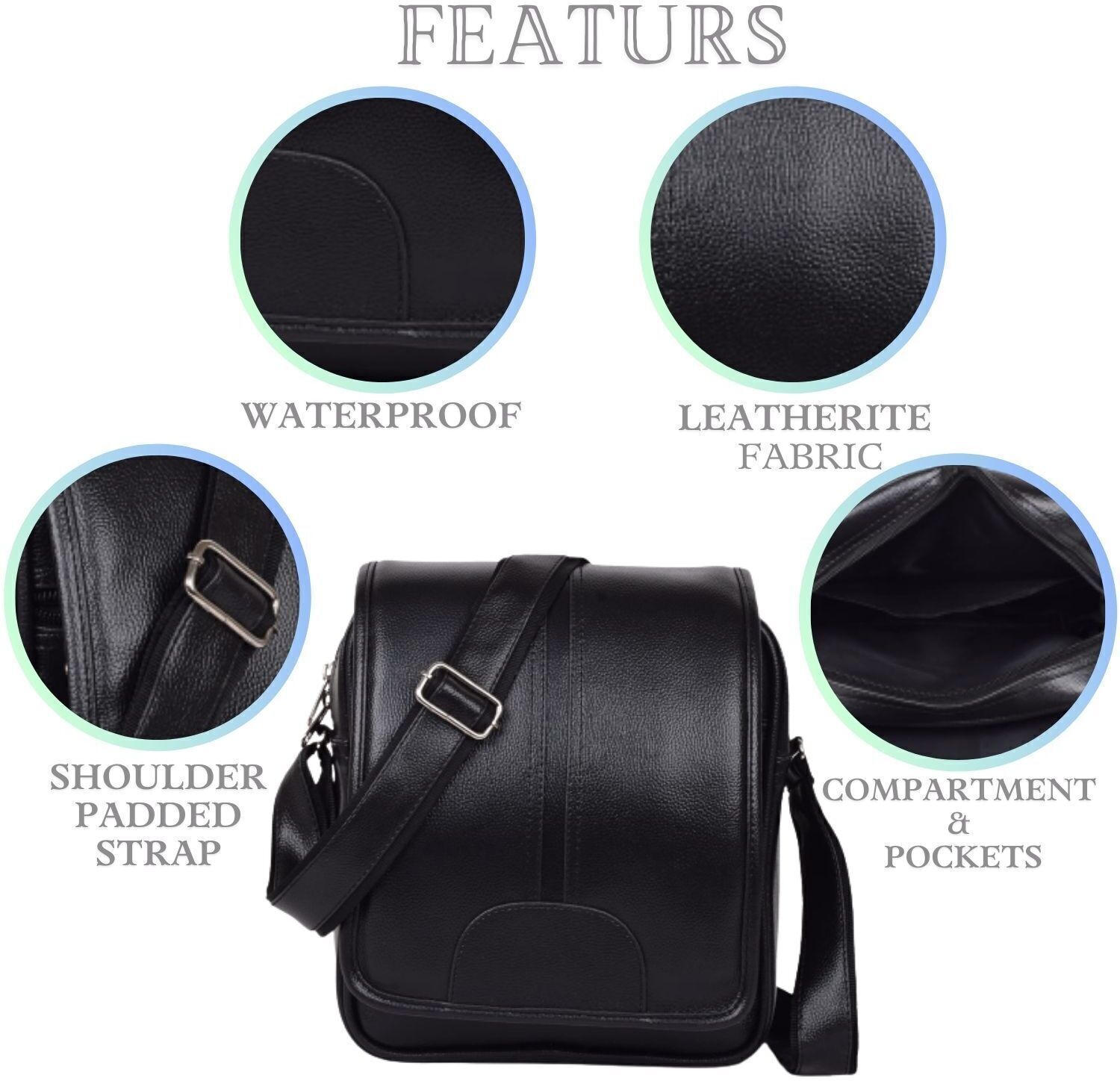 New Unique Side Bag One Side Bag For Men & Women Leatherite Bag Travel Bag Camping Kit