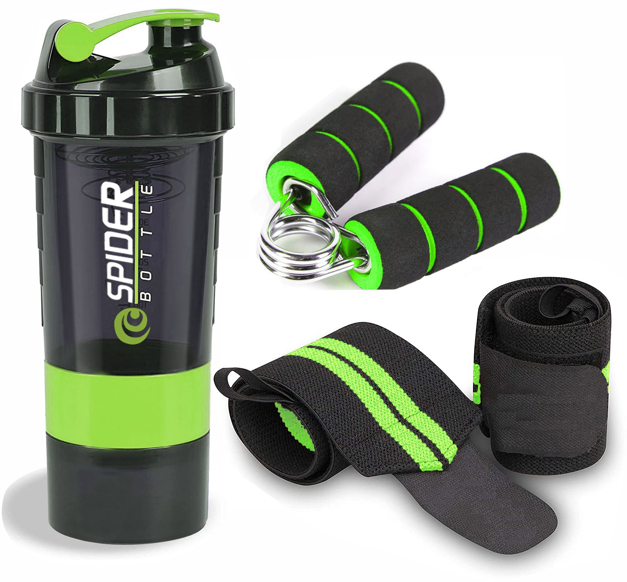 Premium Quality Gym Shaker Leak-proof Shaker with Wrist Band and Mini Gripper. Fitness Accessory Kit Kit-image-31