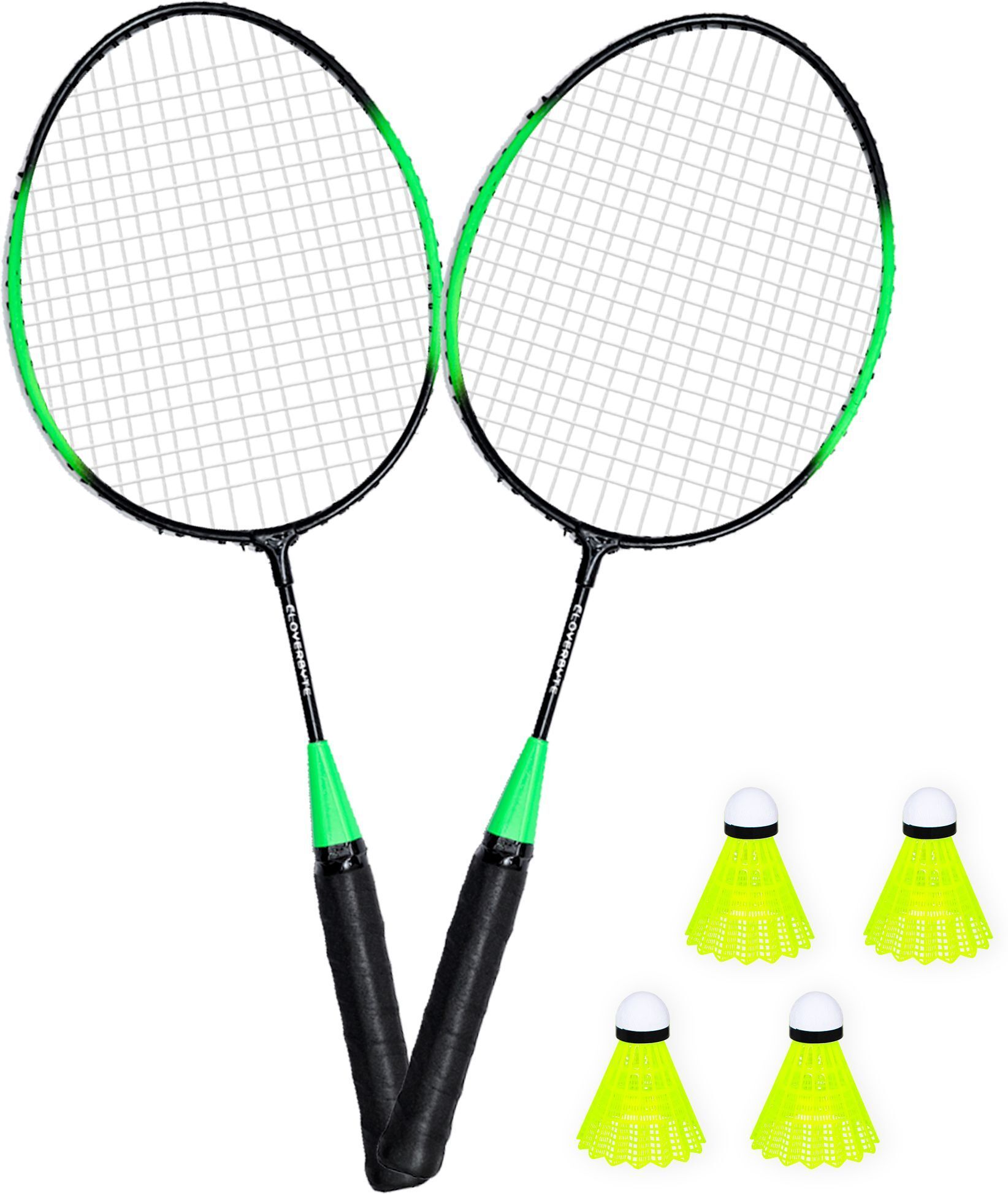 Exotic Green Kids Racket Set with 4 Shuttlecock For Kids Badminton Kit-image-31