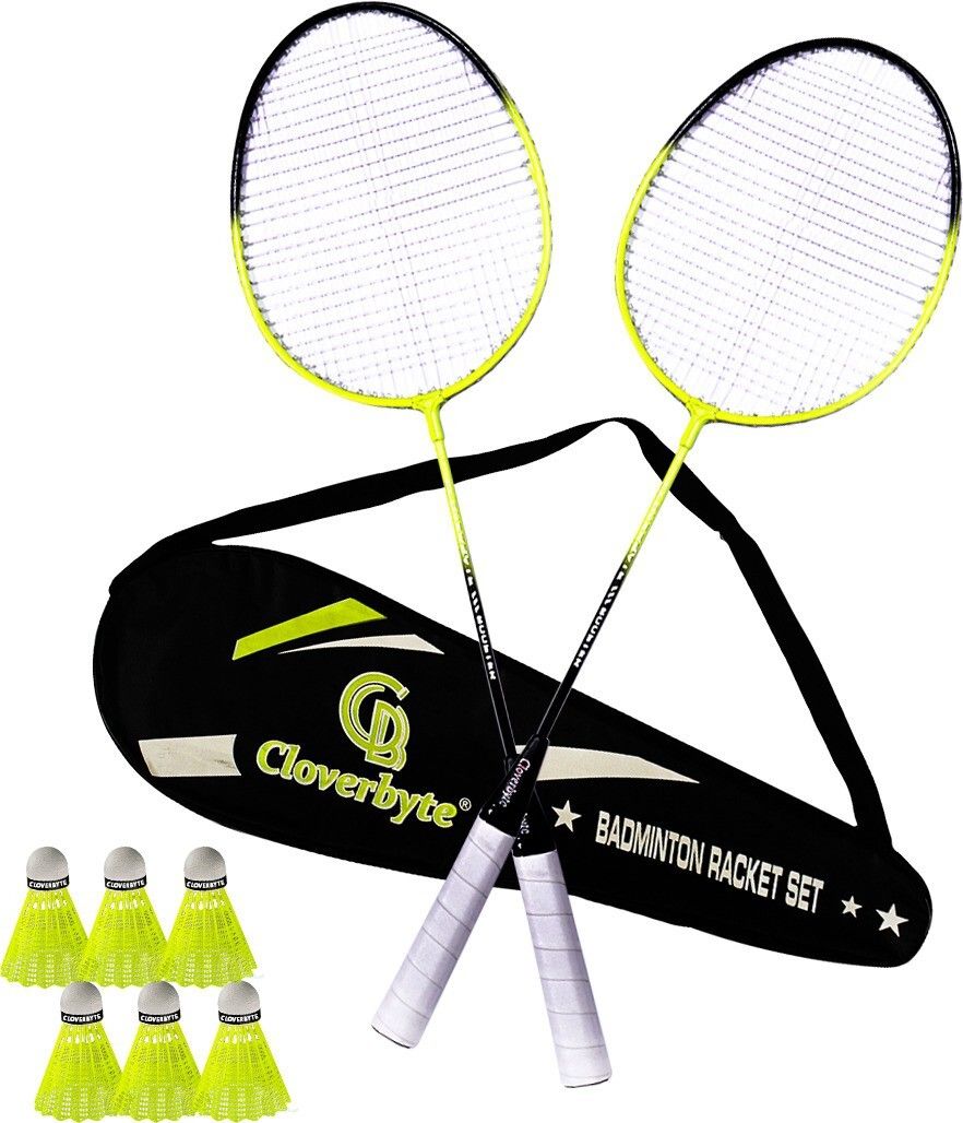 Booster Set Of 2 Badminton With 6 Nylon Shuttle and 1 Badminton Cover Badminton Kit-image-29